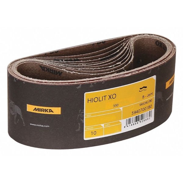 Sanding Belt, 3" W, 21" L, 50 Grit, Hiolit X