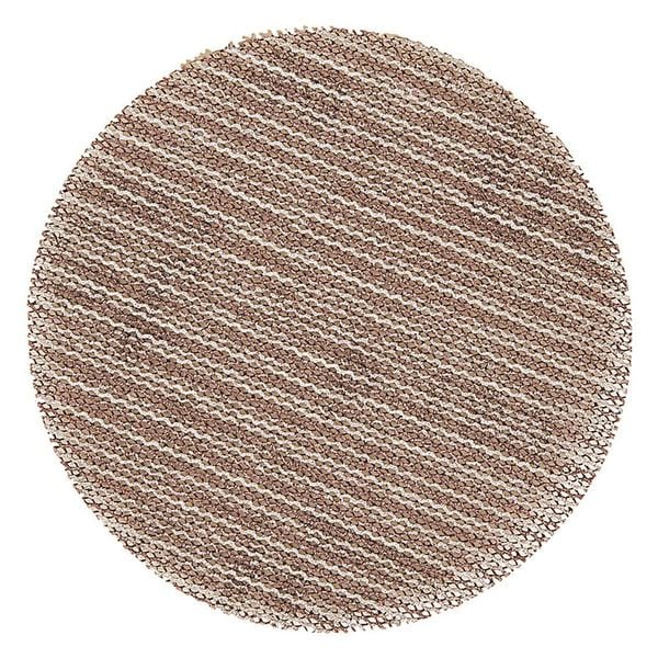 Mesh Grip, Disc, 5", P240 Grit, PK50, 5" Dia, No Hole, Aluminum Oxide, 240 Grit, Closed Coat Type
