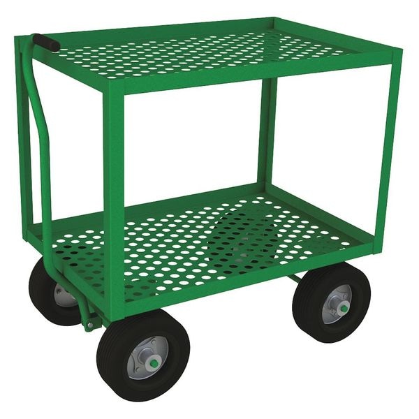 Wagon Truck, Perf Deck, 36x24, Rubber Wheel