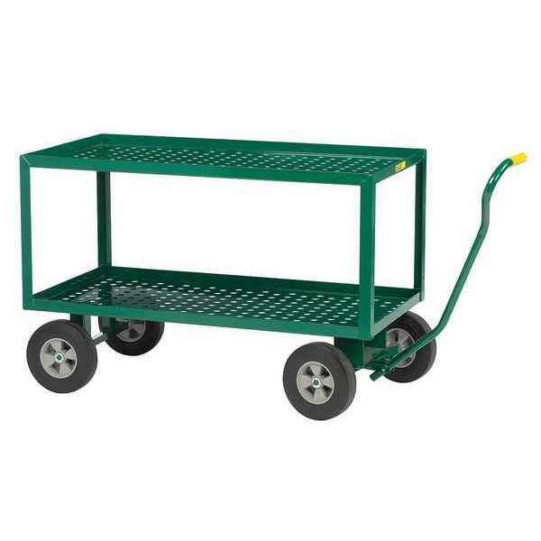 Wagon Truck, Perf Deck, 48x24, Rubber Wheel