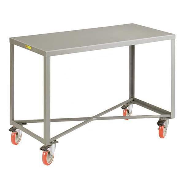 Mobile Table, 1 Shelf, 48" L x 30" W