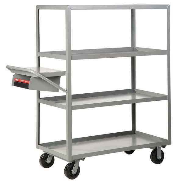 Multi-Shelf Order Picking Cart, Steel, 3600 lb Load Capacity, 4 Shelves, 52 in L, 24 in W, 65" H