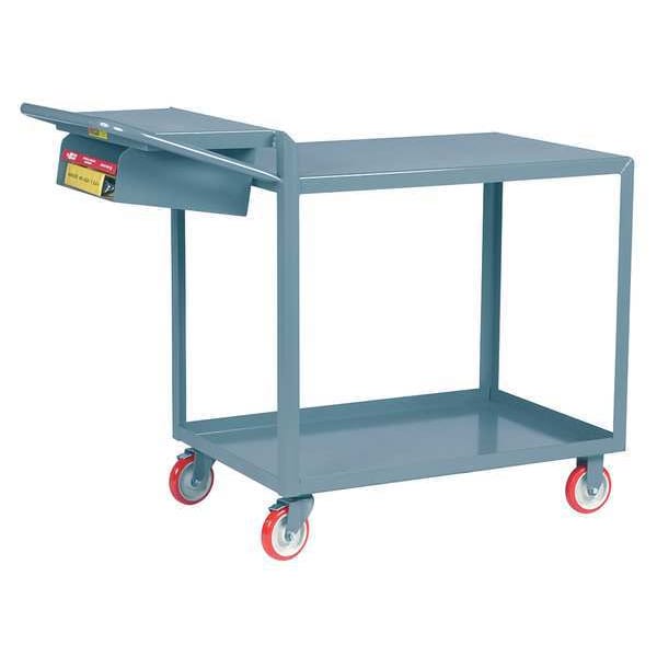 Order Picking Cart, Steel, 1,200 lb Load Capacity, 48 in L, 18 in W, 40 in H