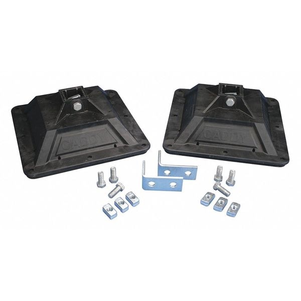 CADDY Pyramid H-Frame Kit, Rubber Bottom, 1500lb Static Load