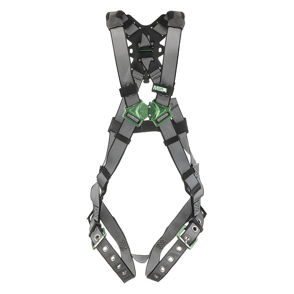 V-FIT Full Body Harness, XL, 400 lb., Quick-Connect Chest/ Tongue Leg Straps, Back D-Ring