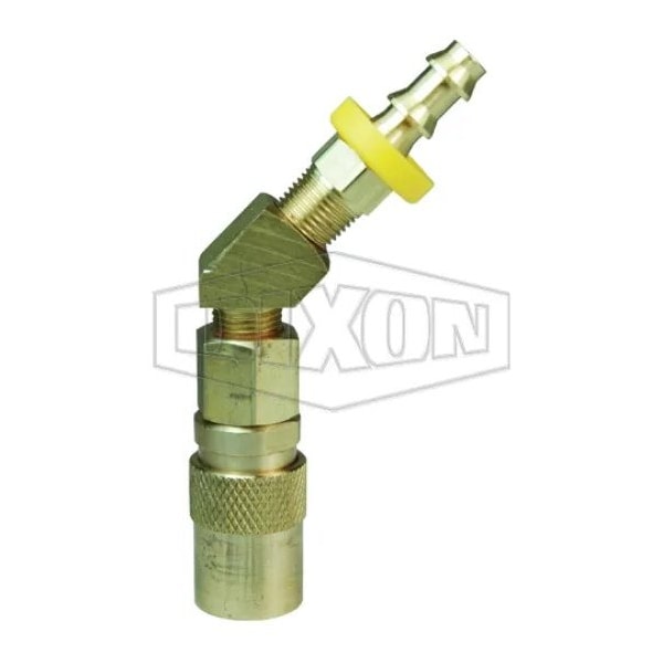 DQC CM Industrial Mold Interchange Unvalved Coupler, 3/8 in Nominal, Push-Loc Barb, Brass