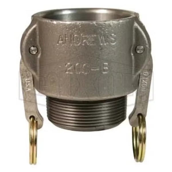 Type B Cam and Groove Coupler, 3 in Nominal, Female Coupler x MNPT End Style, Ductile Iron