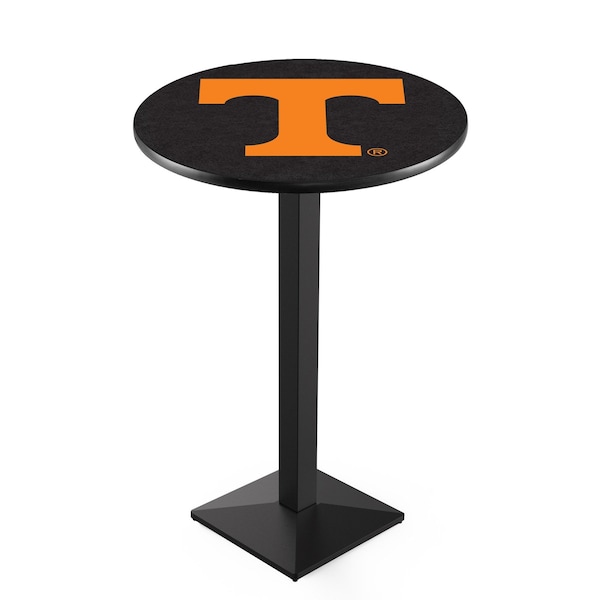 42" Blk Wrinkle Tennessee Pub Table, 36" dia. Top