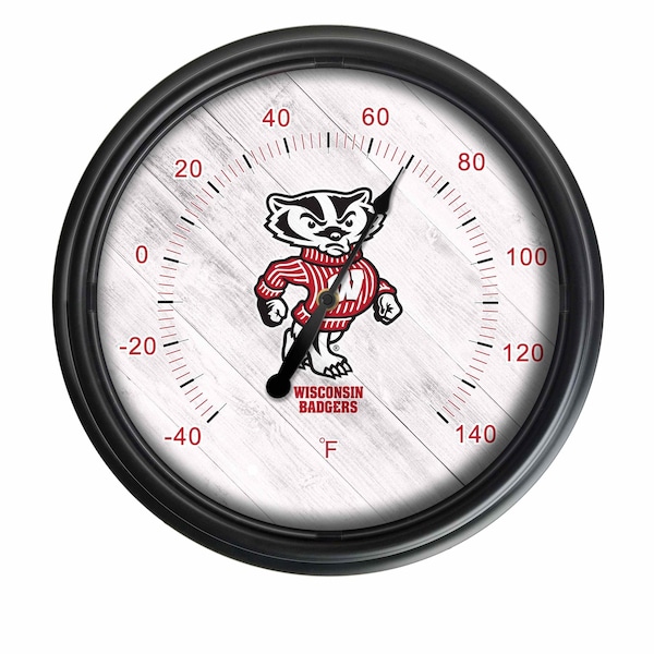 University of Wisconsin (Badger) Indoor/Outdoor LED Thermometer