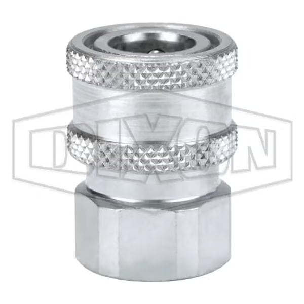 1/4 V COUP, 1/4 F-NPTF STEEL, UNVALVED
