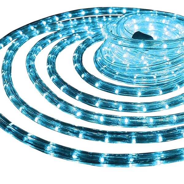 Rope Light, 18 ft L, 120 V, 144Lamp, Blue Light, LED Lamp