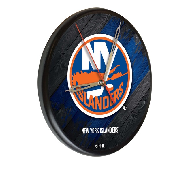New York Islanders 13" Solid Wood Clock