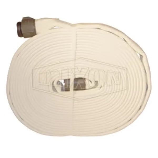 Double Jacket Fire Hose, 2-1/2 in, NST NH, 50 ft L, 360 psi Working, Polyester, Domestic
