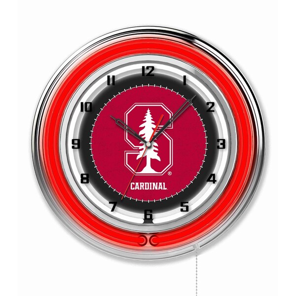 Stanford University Double Neon 19" Clock