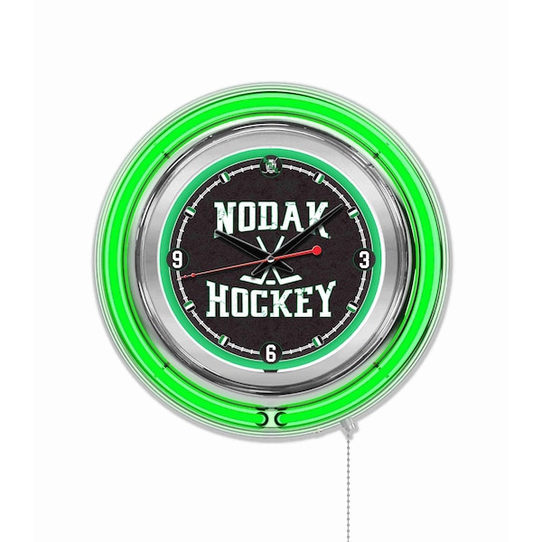University of North Dakota Double Neon 15" Clock (Hockey)