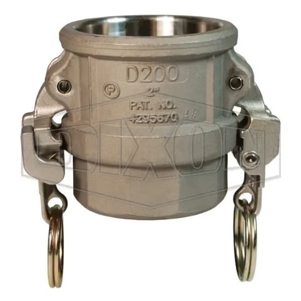 EZ Boss-Lock Type D Cam and Groove Coupler, 2 in Nominal, Female Coupler x FNPT End Style, Hastello