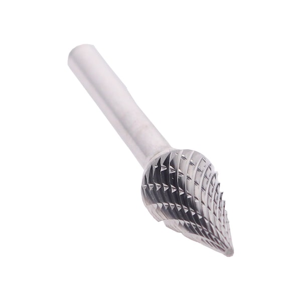 SM-6 5/8" X 1" Cone Pointed End Carbide Bur 1/4" Shank