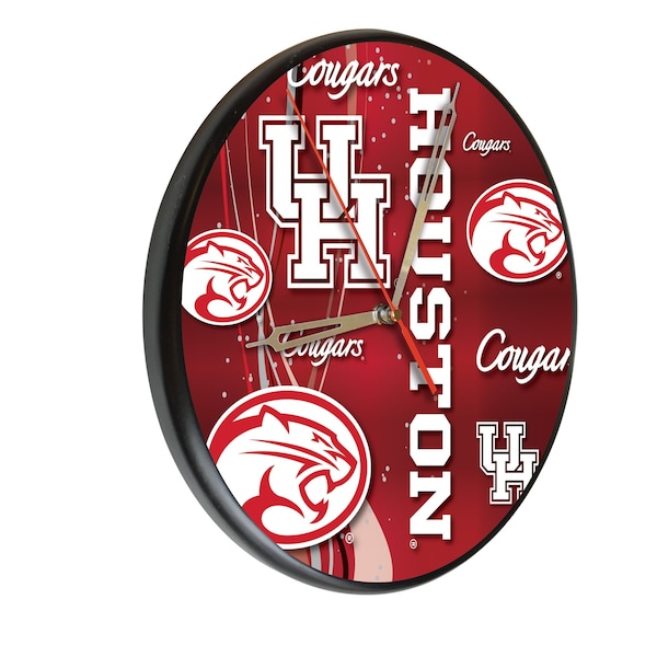 University of Houston 13" Solid Wood Clock