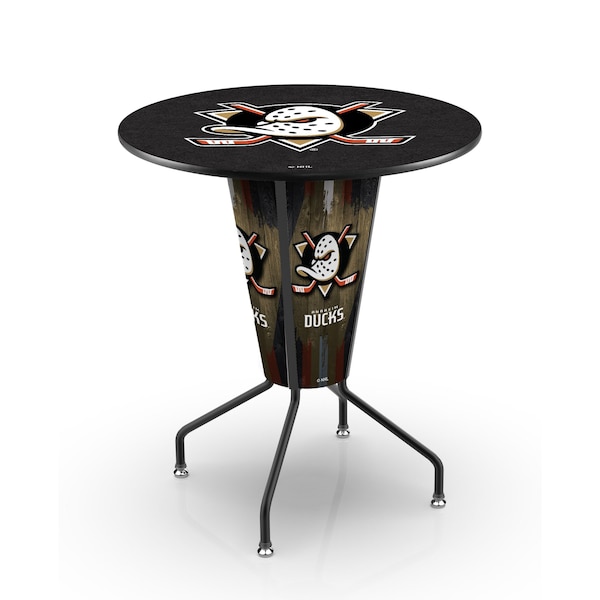 Lighted 42" Black Anaheim Ducks Pub Table