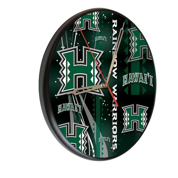 University of Hawaii 13" Solid Wood Clock