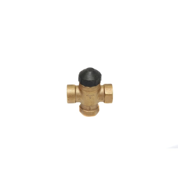 Npt 4.0Cv 3Way Zone Valve, 24VAC, 3-Way, 41 Degrees to 122 Degrees F, 1/2" NPT Inlet Size
