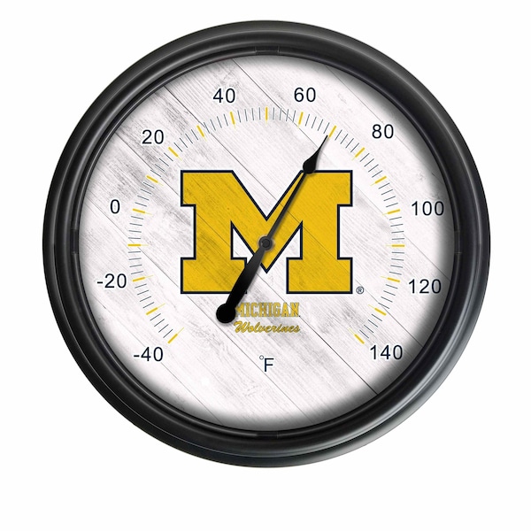 University of Michigan Indoor/Outdoor LED Thermometer