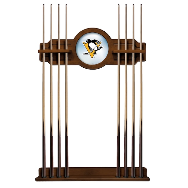 Pittsburgh Penguins Cue Rack in Chardonnay Finish