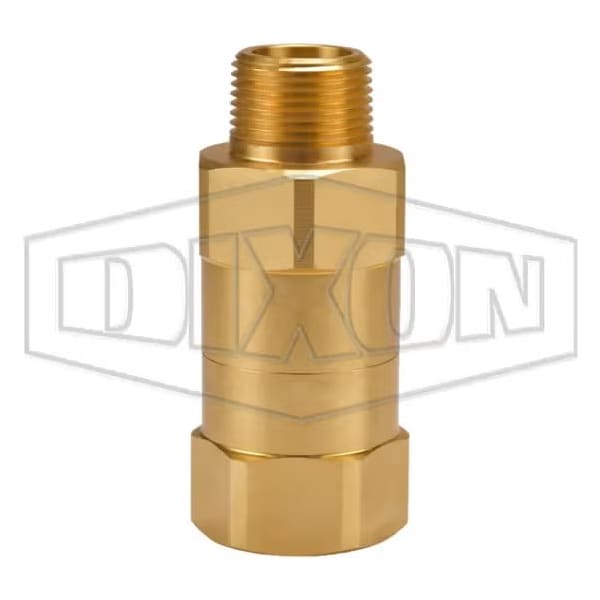 Safety Check Valve, 3/4 in Nominal, MNPT x FNPT End Style, Brass Body
