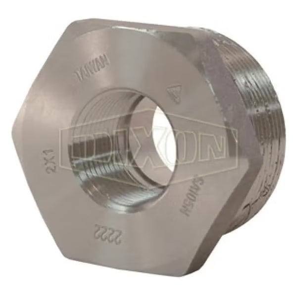 Reducer Hex Bushing, 2 x 3/4 in Nominal, MNPT x FNPT End Style, 3000 lb, Forged Steel