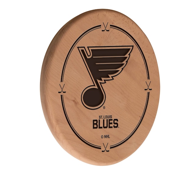 St Louis Blues 13" Laser Engraved Solid Wood Sign