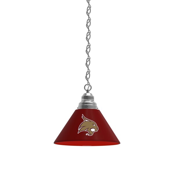 Texas State Pendant Light, Chrome Fixture