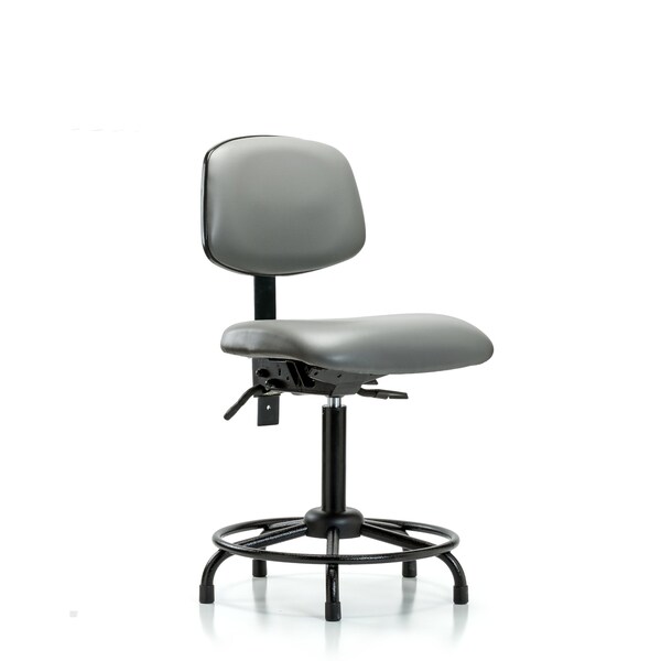 Vinyl Chair, Med Bench, Round Tube Base, Tilt, Glides, Sterling