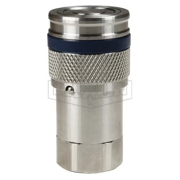 DQC HT Flushface Female Coupler, 1-11 Nominal, Female BSPP, 316 SSss Steel