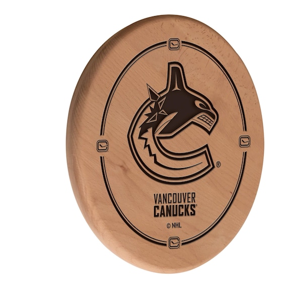 Vancouver Canucks 13" Laser Engraved Solid Wood Sign