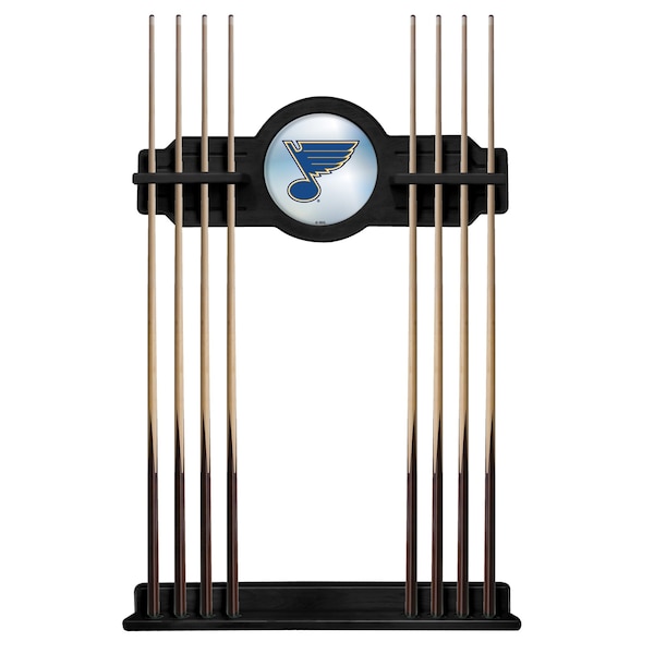 St Louis Blues Cue Rack in Black Finish