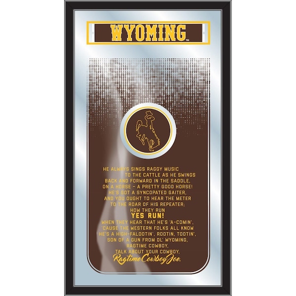 Wyoming 26" x 15" Fight Song Mirror