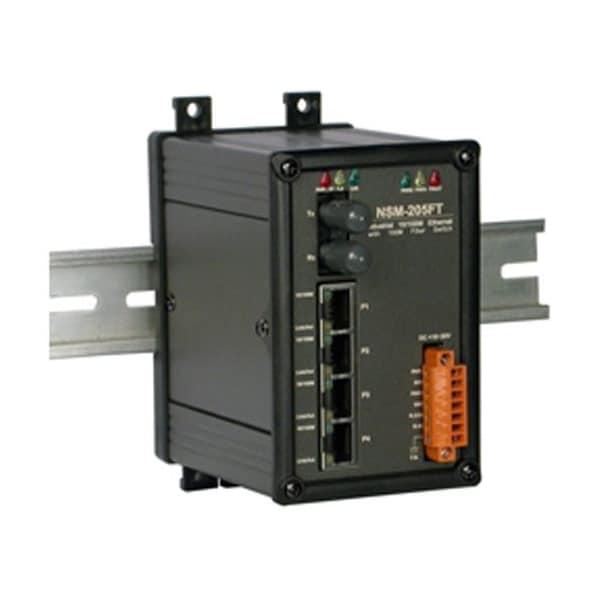 Unmanaged4portIndustrial10/100Base-T(X)w/100Base-FXFiber, NSM205FT