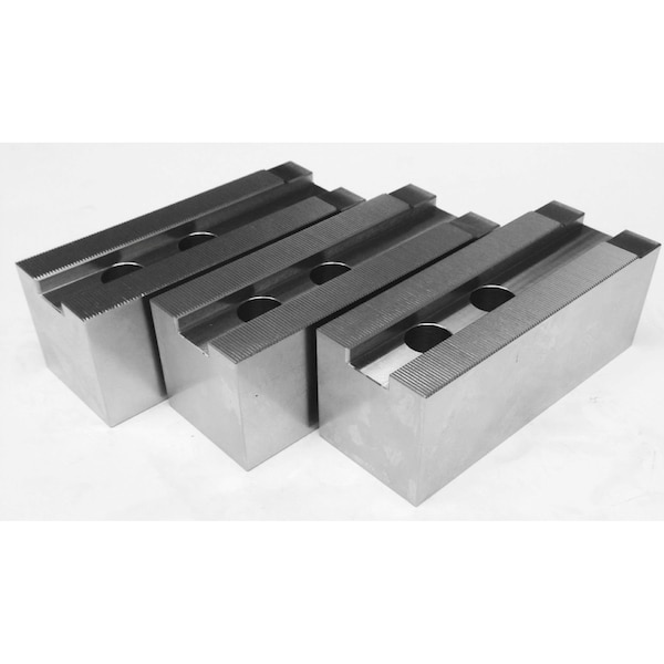 Taiki 15" 1.5mm X 60 Degree 25.5mm 3 Piece Steel Soft Jaw Set