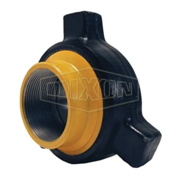 100 Standard Service Hammer Union, 6 in Nominal, Thread End Style, Steel, Domestic