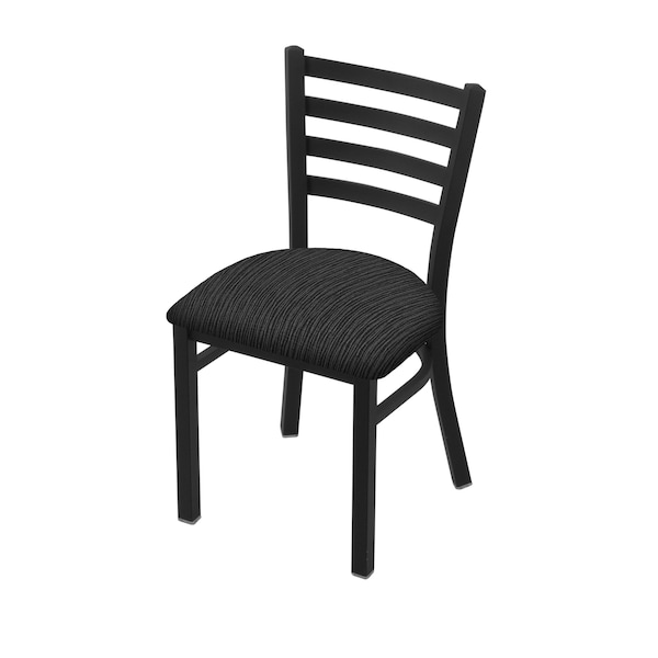 400 Jackie 18" Chair with Black Wrinkle Finish and Graph Coal Seat