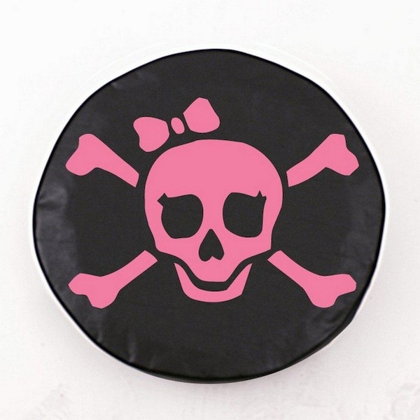 21-1/2" x 8" Pirate Girl (Pink) Tire Cover