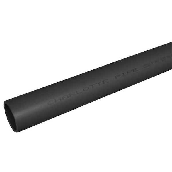 JM Eagle Schedule Series Pipe, 112 in, 20 ft L, Solvent Weld, SCH 80 Schedule, PVC, Dark Gray