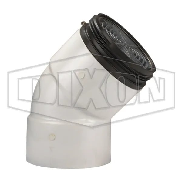 45Deg Dry Hydrant Male Adapter, 6 in, Male NST NH, Aluminum, Domestic