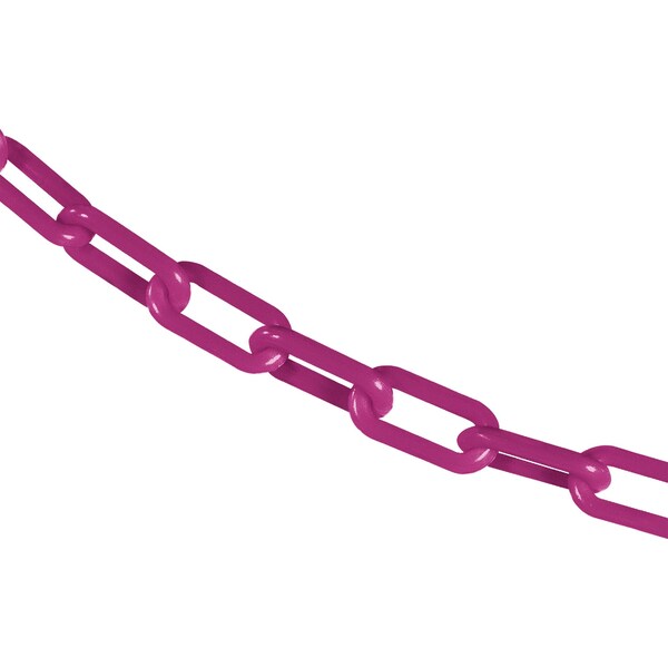 1.5" x 300' Magenta Plastic Safety Chain