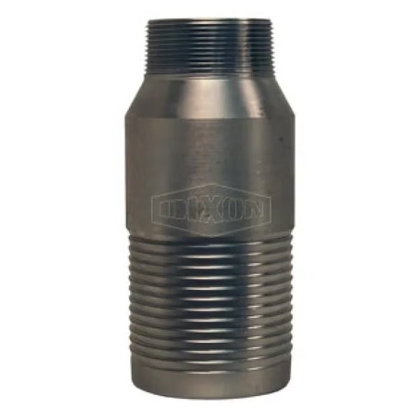 Jump Size King Combination Reducing Nipple, 2 x 3 in, NPT x Hose Shank, 316 SS, Domestic