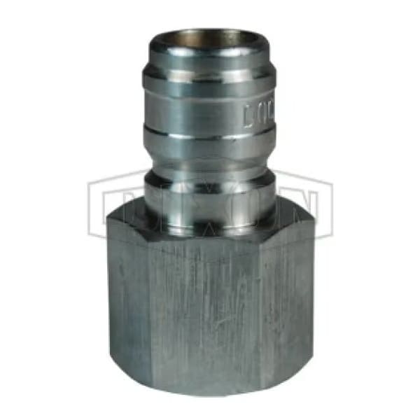 Straight Through Interchange Quick Connect Plug, 1-1/4-11-1/2 Nominal, FNPT, Steel, Domestic