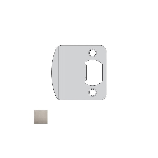 Round Corner 2-1/4 Extended Full Lip Strike Satin Nickel Finish