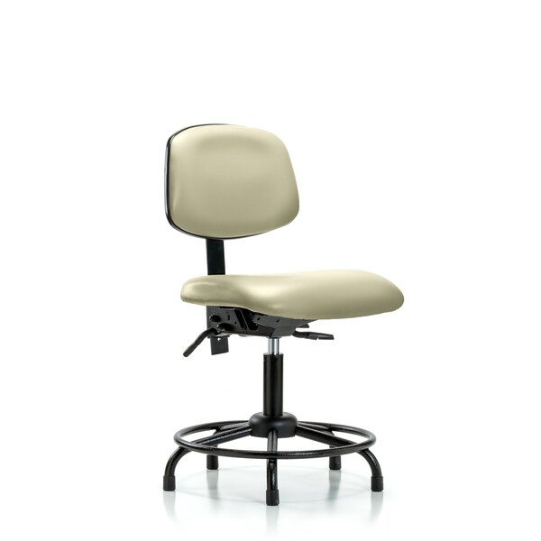 Desk Chair Desk Chair, Vinyl, Chrome AA Casters, Salsa, No Arms, 18" to 23" Height, Vinyl, Adobe White