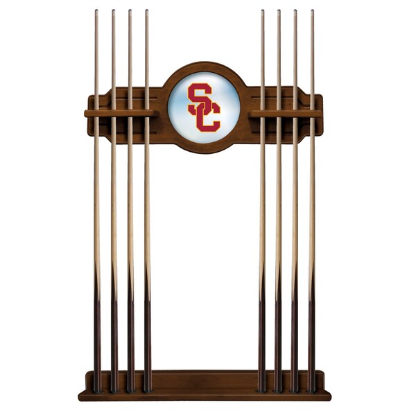 USC Trojans Cue Rack in Chardonnay Finish