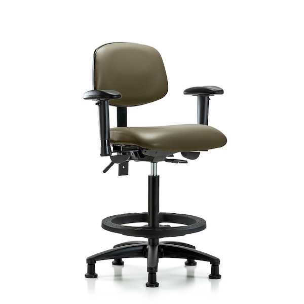 Vinyl Chair, Vinyl, Adjustable Arms
